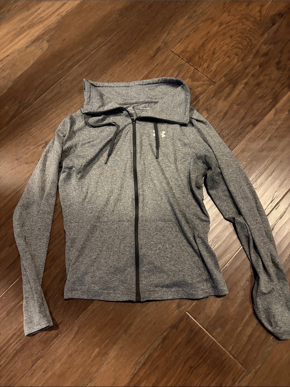 Under Armour Women's Heather Gray Full-Zip Bomber Jacket